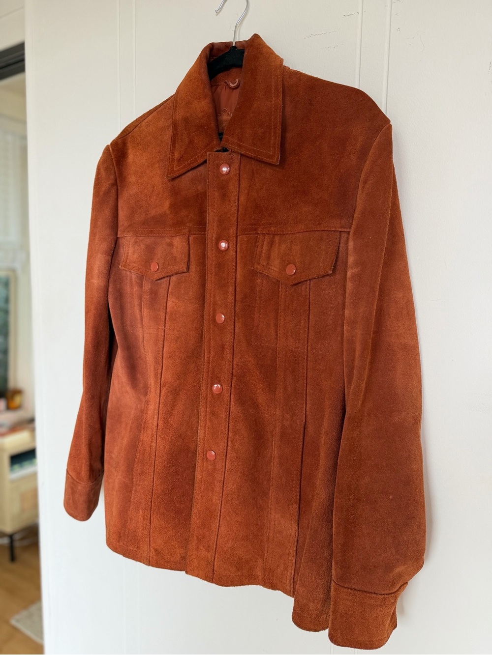 VINTAGE Suede Jacket - Rust - Picture 2 of 9